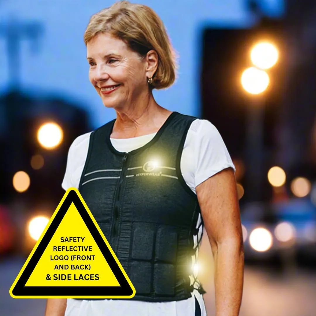 HYPERWEAR Hyper Vest FIT Weighted Vest for Women (Up to 10 lbs) – Comfortable, Breathable, & Adjustable for Walking, Running, Strength Training & Bone Health