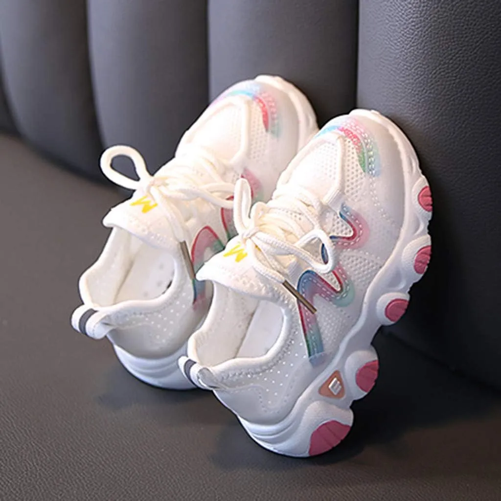 Infant Girl Tennis Shoes Shoes Girls Breathable Baby Soft Mesh Lace Up Toddler Kids Infant Baby Shoes Infant Clothes Girls 6-12 Months