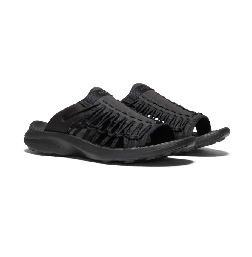KEEN UNEEK SNK Slide Sandal Black/Black 1024894 Men (LF)