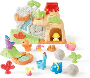Kidoozie Volcano Valley Playset - Spark Sensory and Imaginative Play with This Erupting Volcano & Dinos Playset - 20-Piece Interactive Set for 18  Months Toddlers!