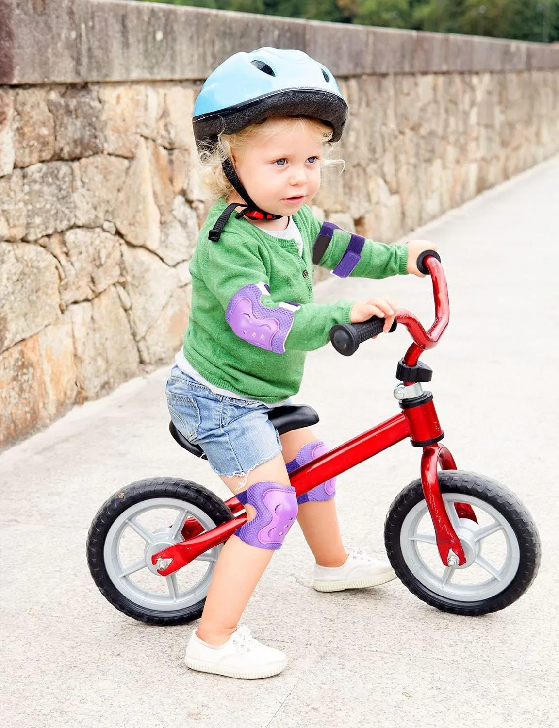 Kids/Youth Knee Pads Elbow Pad Wrist Guards Protective Gear Set, for Child Roller Skates, Cycling Bike, Skateboard, Inline Skatings, Scooter Riding, BMX Bike, and Other Outdoor Sports Activities
