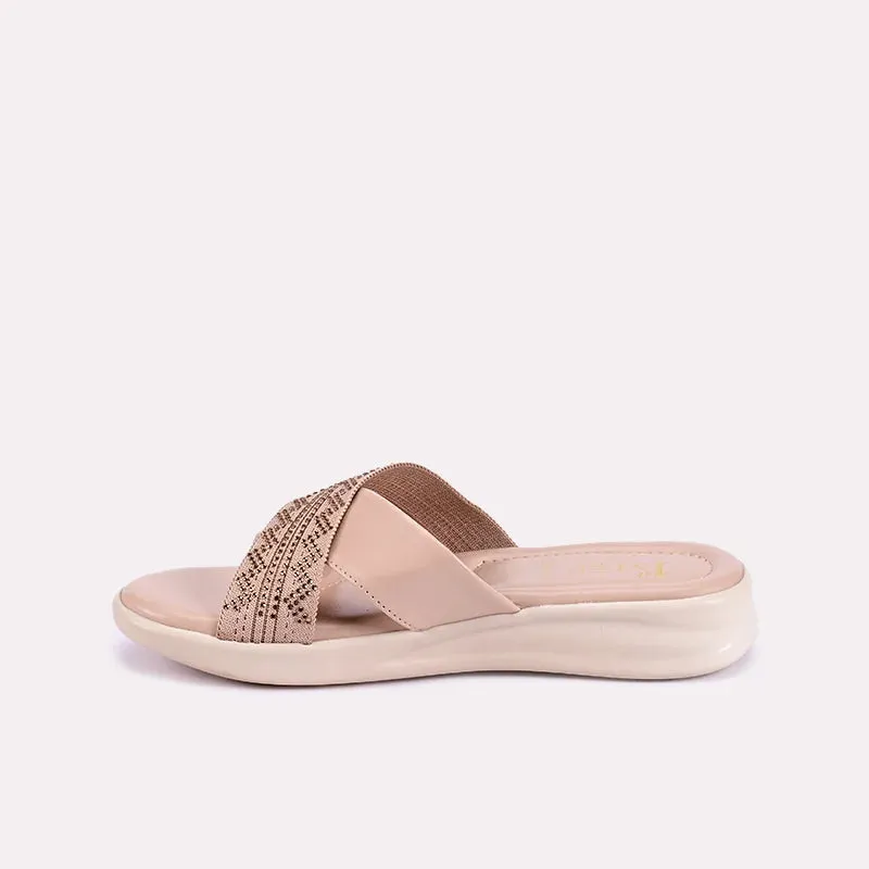 Kiera Fawn Soft Crisscross Slippers 0412103