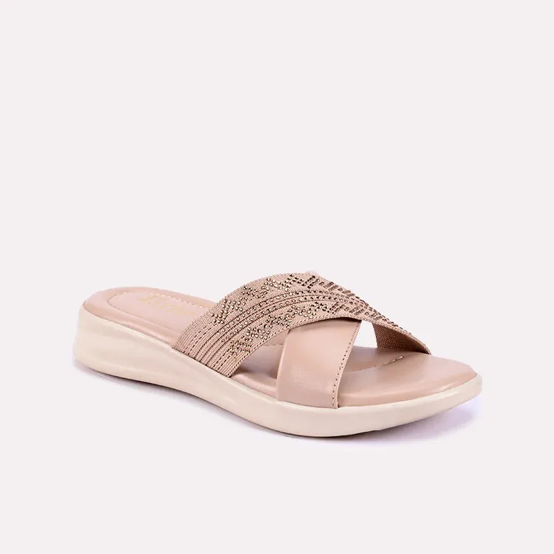 Kiera Fawn Soft Crisscross Slippers 0412103