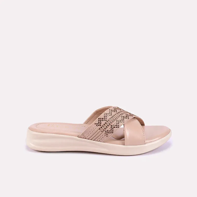 Kiera Fawn Soft Crisscross Slippers 0412103