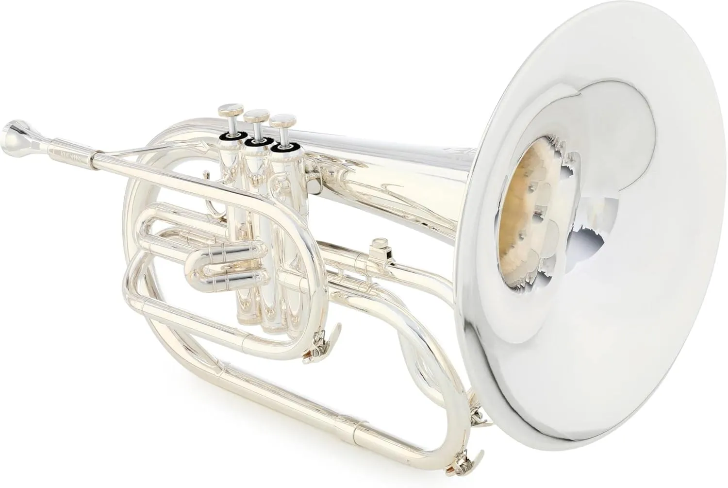 King KMP411S Marching Mellophone - Silver-plated