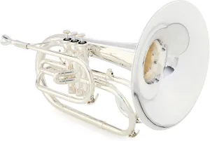 King KMP411S Marching Mellophone - Silver-plated