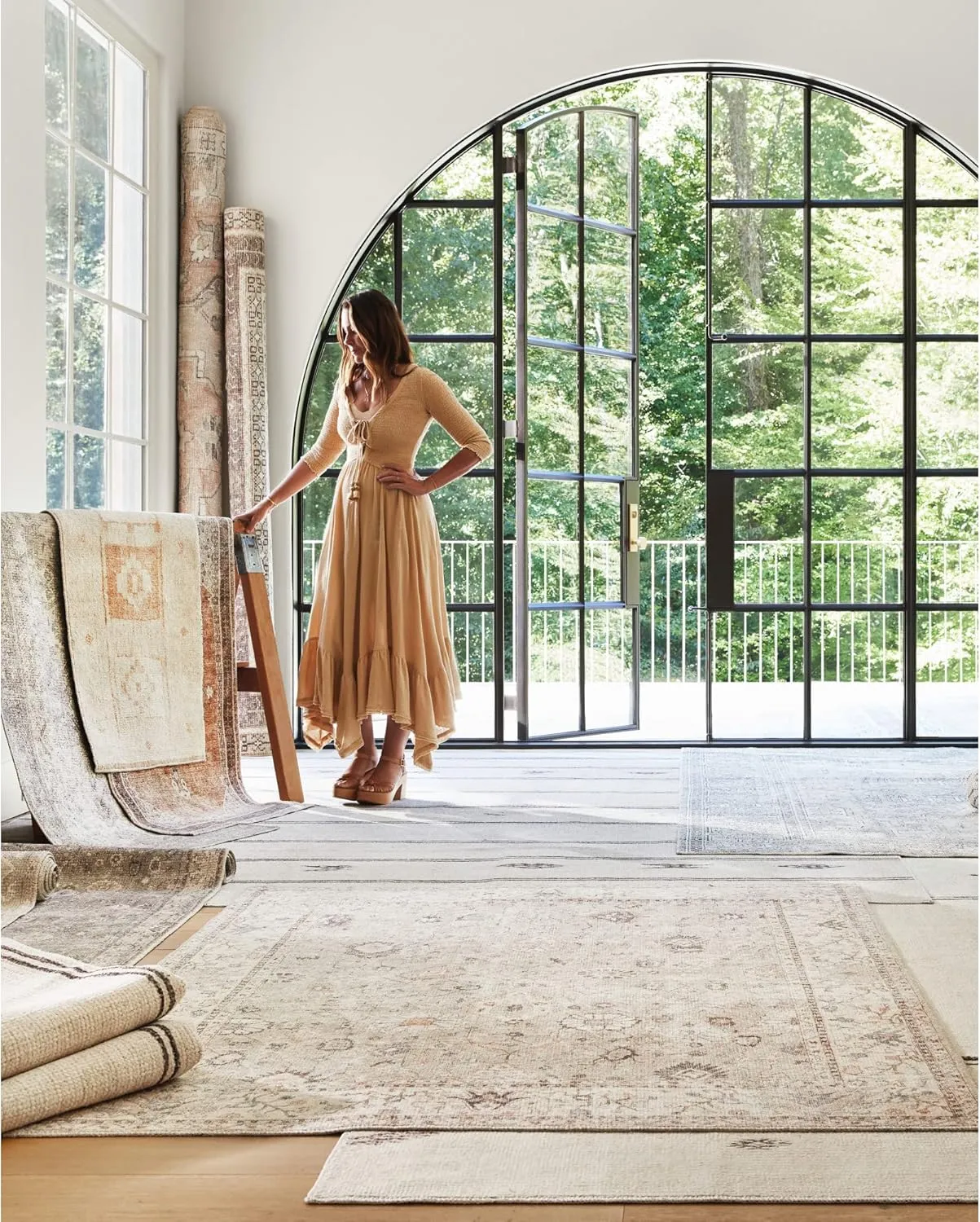Livabliss x Becki Owens Margaret Washable Outdoor Area Rug, 5'3" x 7'10", Vintage Brown