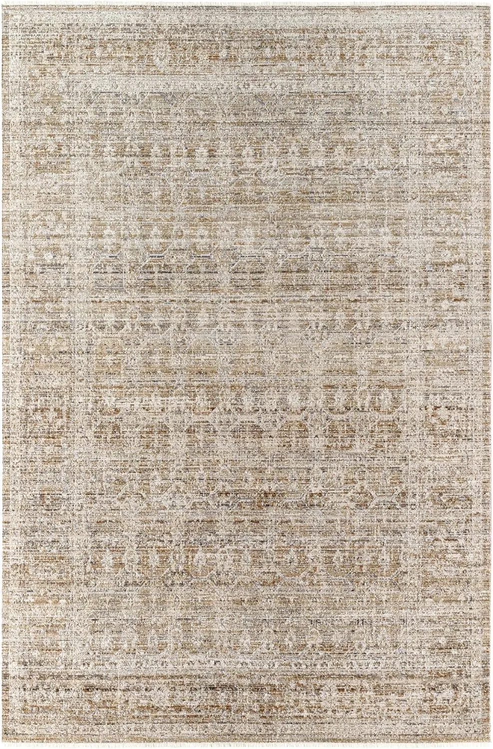 Livabliss x Becki Owens Margaret Washable Outdoor Area Rug, 5'3" x 7'10", Vintage Brown