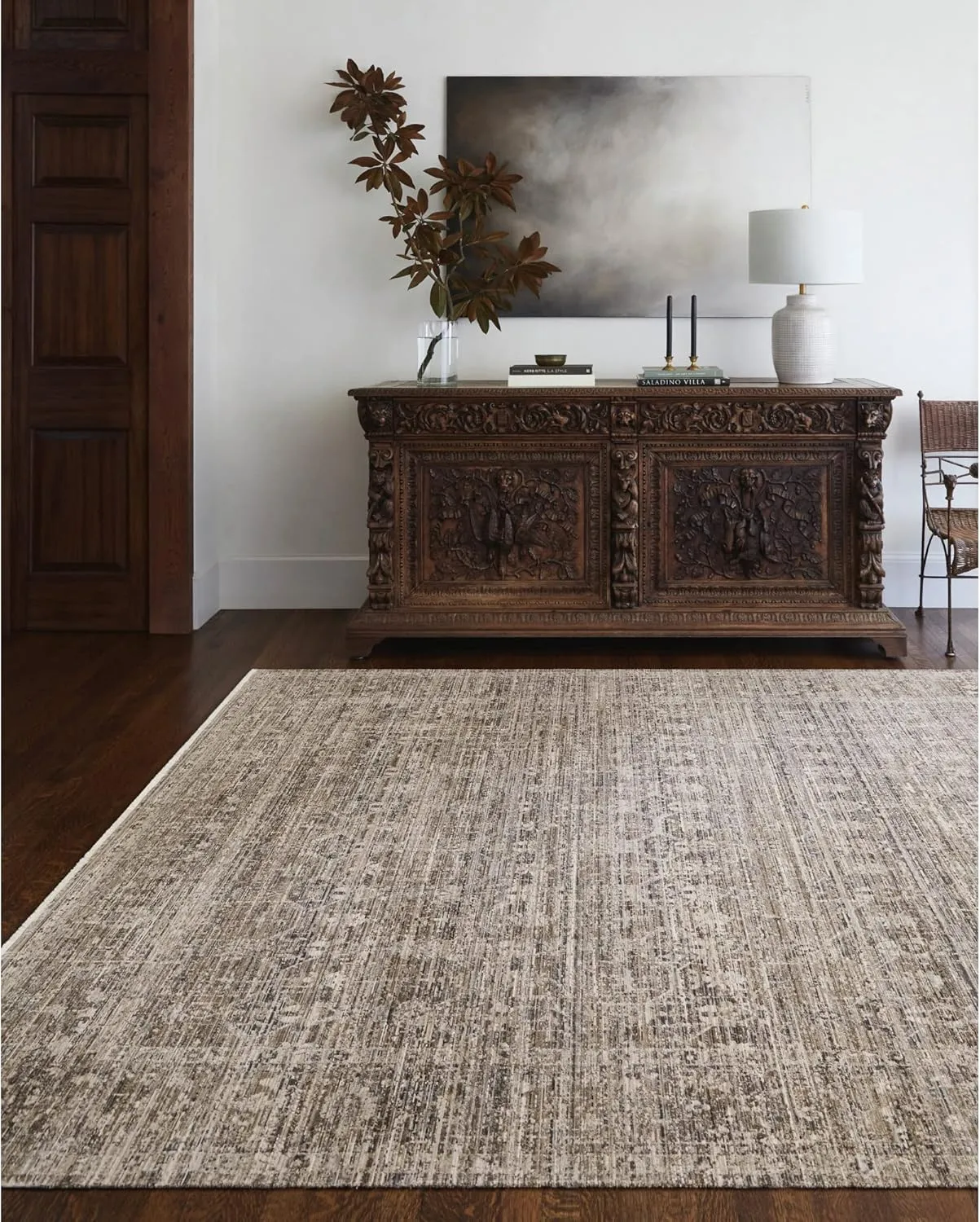 Livabliss x Becki Owens Margaret Washable Outdoor Area Rug, 5'3" x 7'10", Vintage Brown