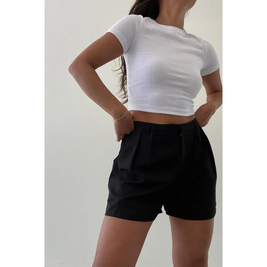 Low Rise Tencel Shorts