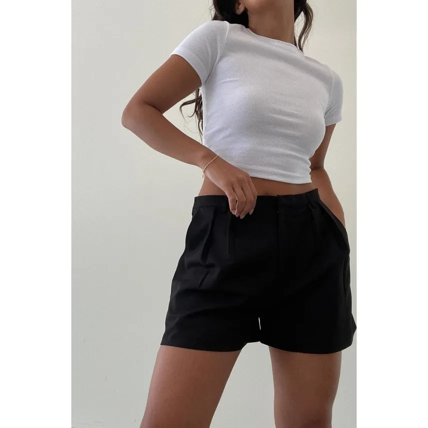 Low Rise Tencel Shorts