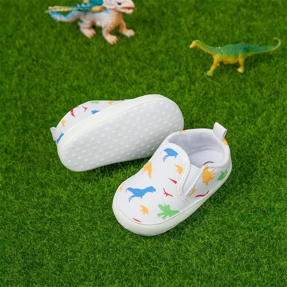 Meckior Infant Baby Girls Boys Canvas Shoes Soft Sole Toddler Slip On Newborn Crib Moccasins Casual Sneaker Austin Boy's Flat Lazy Loafers First Walkers Skate Shoe