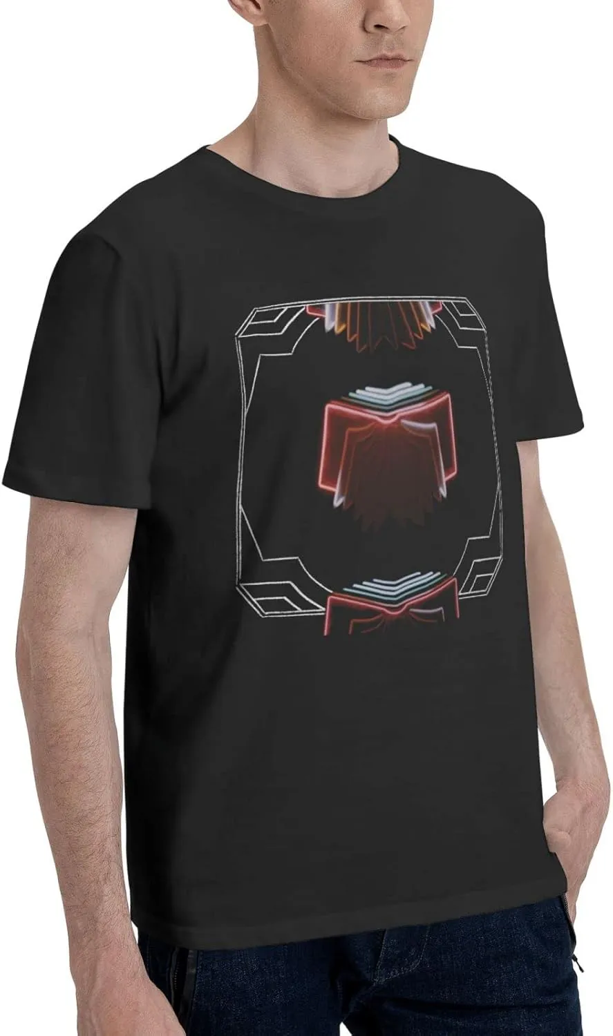 Men Guys T Shirts Crew Neck Short-Sleeve Tee Tops Custom Workwear