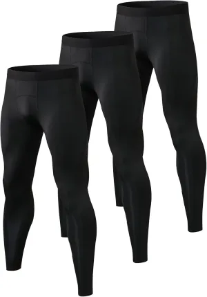 Men's Compression Pants Cool Dry Athletic Workout Leggings Sports Running Active Tights Base Layer