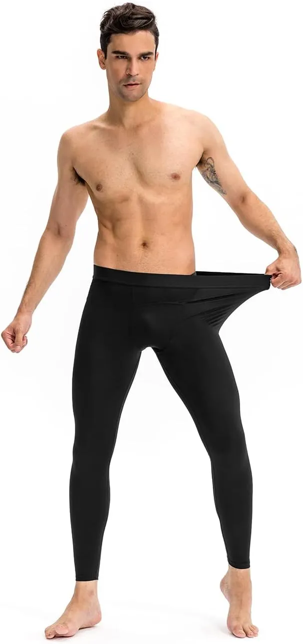 Men's Compression Pants Cool Dry Athletic Workout Leggings Sports Running Active Tights Base Layer
