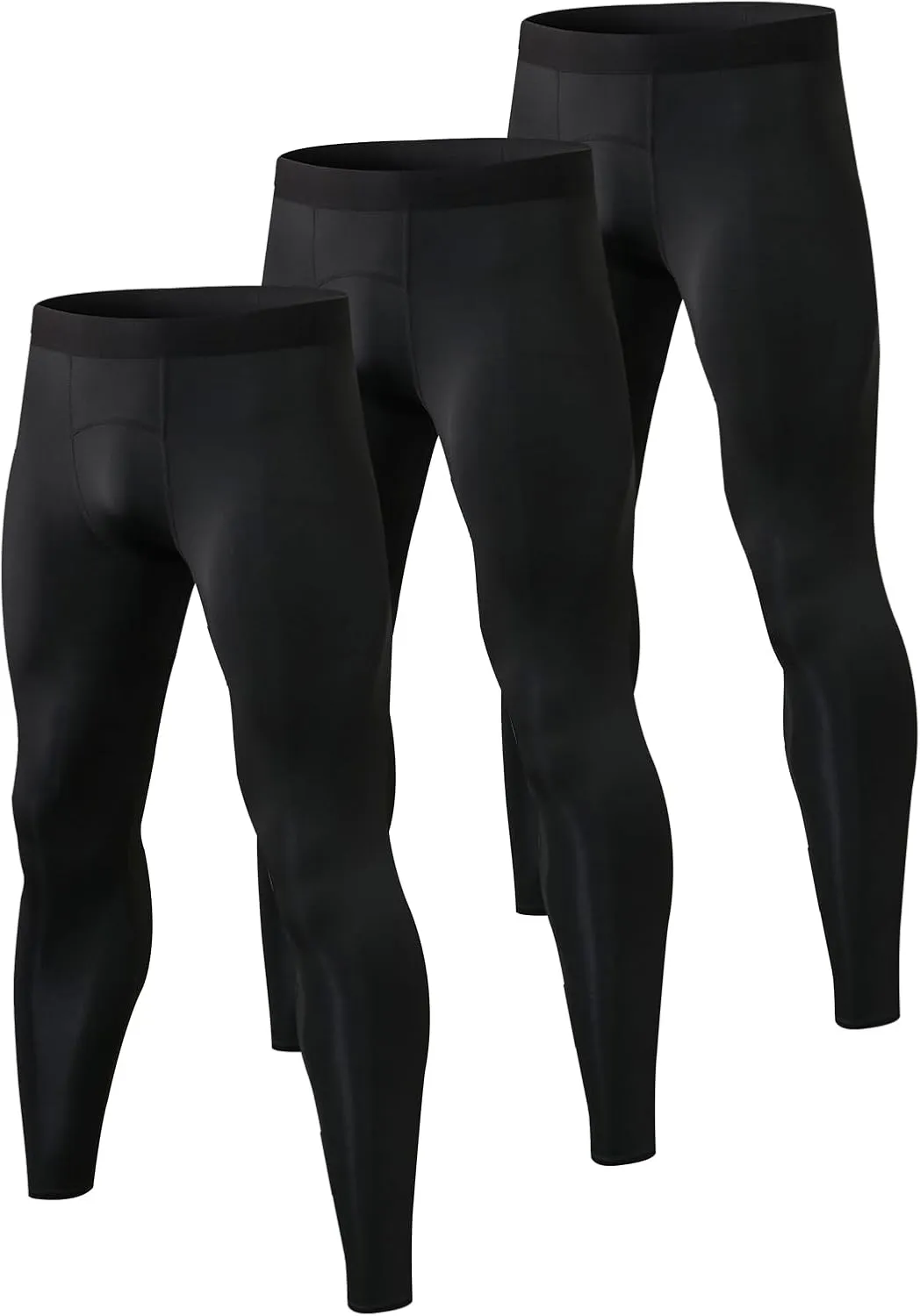 Men's Compression Pants Cool Dry Athletic Workout Leggings Sports Running Active Tights Base Layer