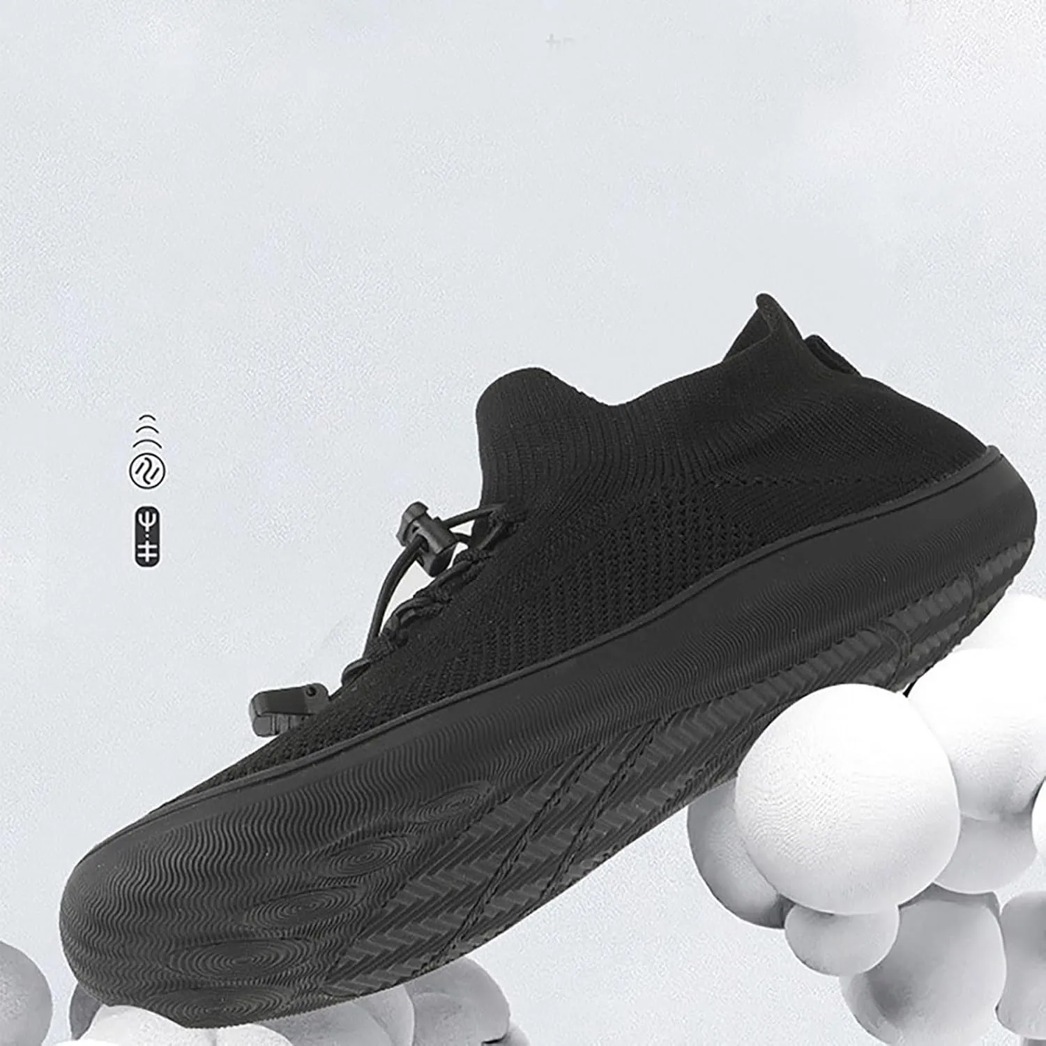 Mens Dress Shoes Casual Oxfords Shoes Knit Lightweight Tennis Shoes Womens Comfort Casual Work Shoes White Platform Sneakers Steel Toe Tennis Shoe Cross Trainer Shoe