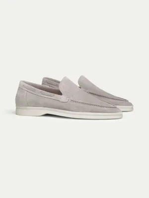 Mens Suede Beige Loafers