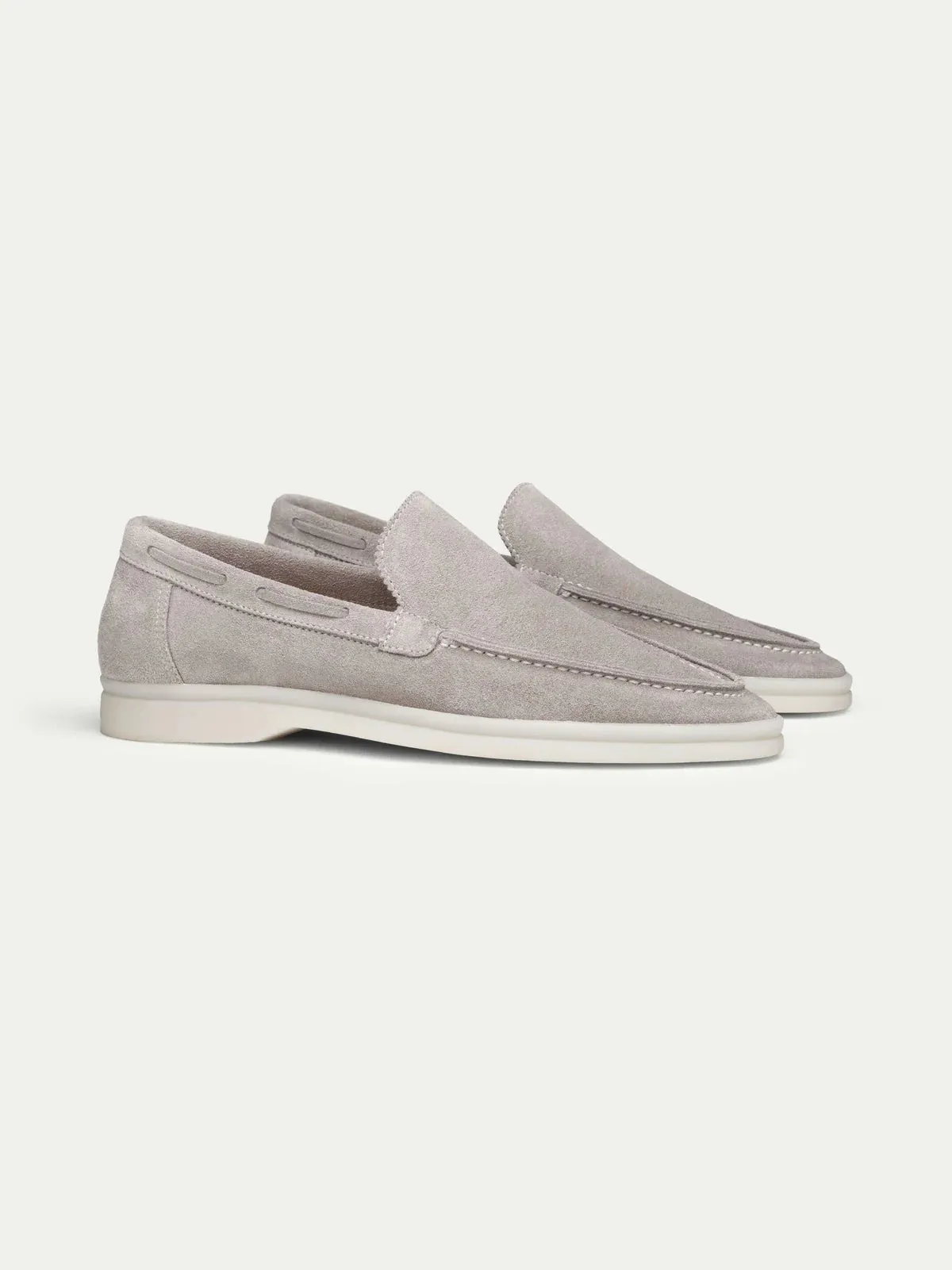 Mens Suede Beige Loafers