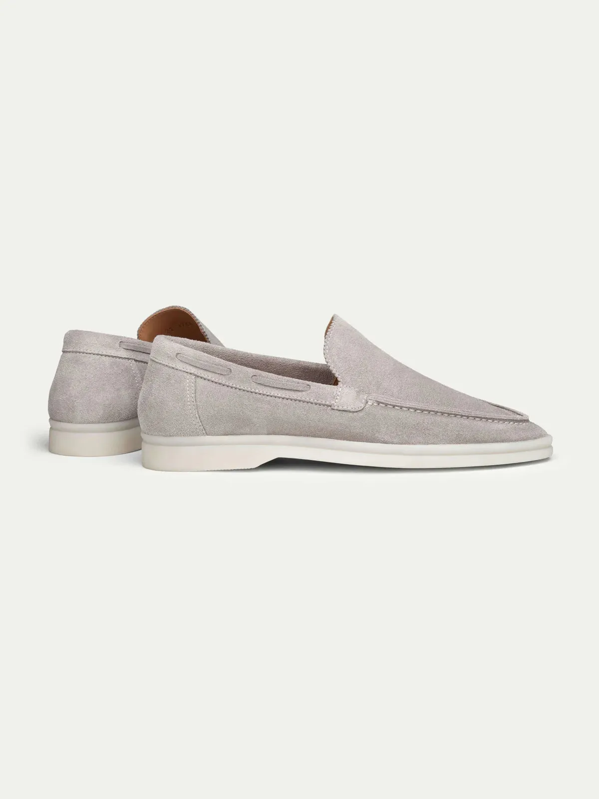 Mens Suede Beige Loafers