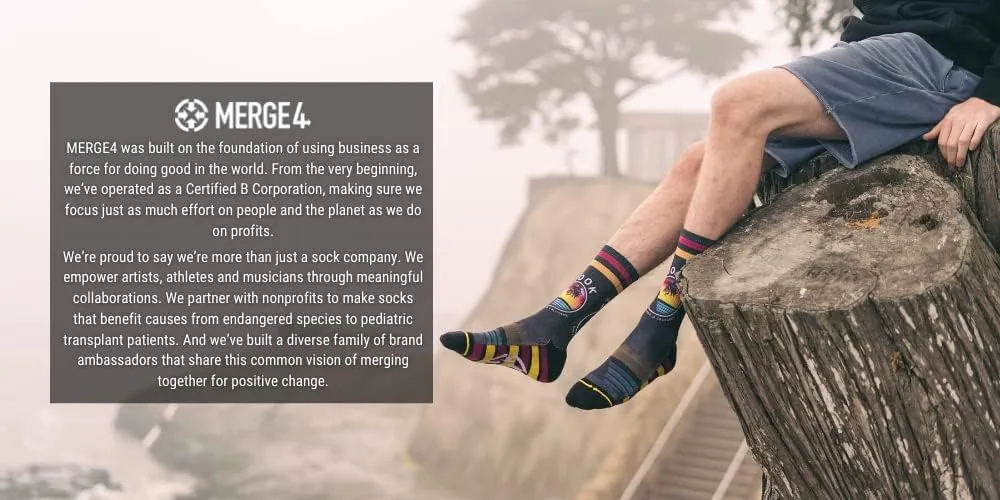 MERGE4 Hanna Minck Mushroom Crew Socks for Men and Women Comfortable Compression Awesome Moisture Wicking Socks