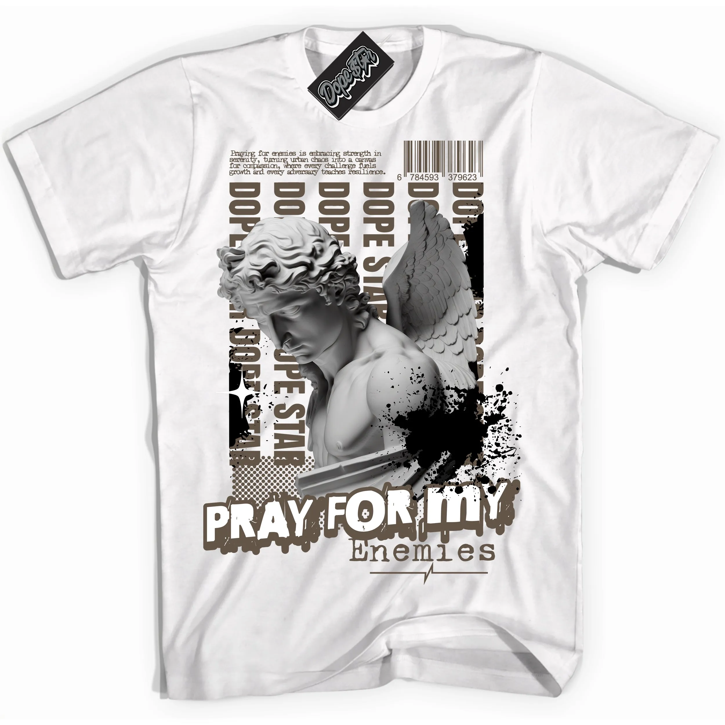 Mocha Palomino 1s Sneaker Shirt Pray Enemies Graphic