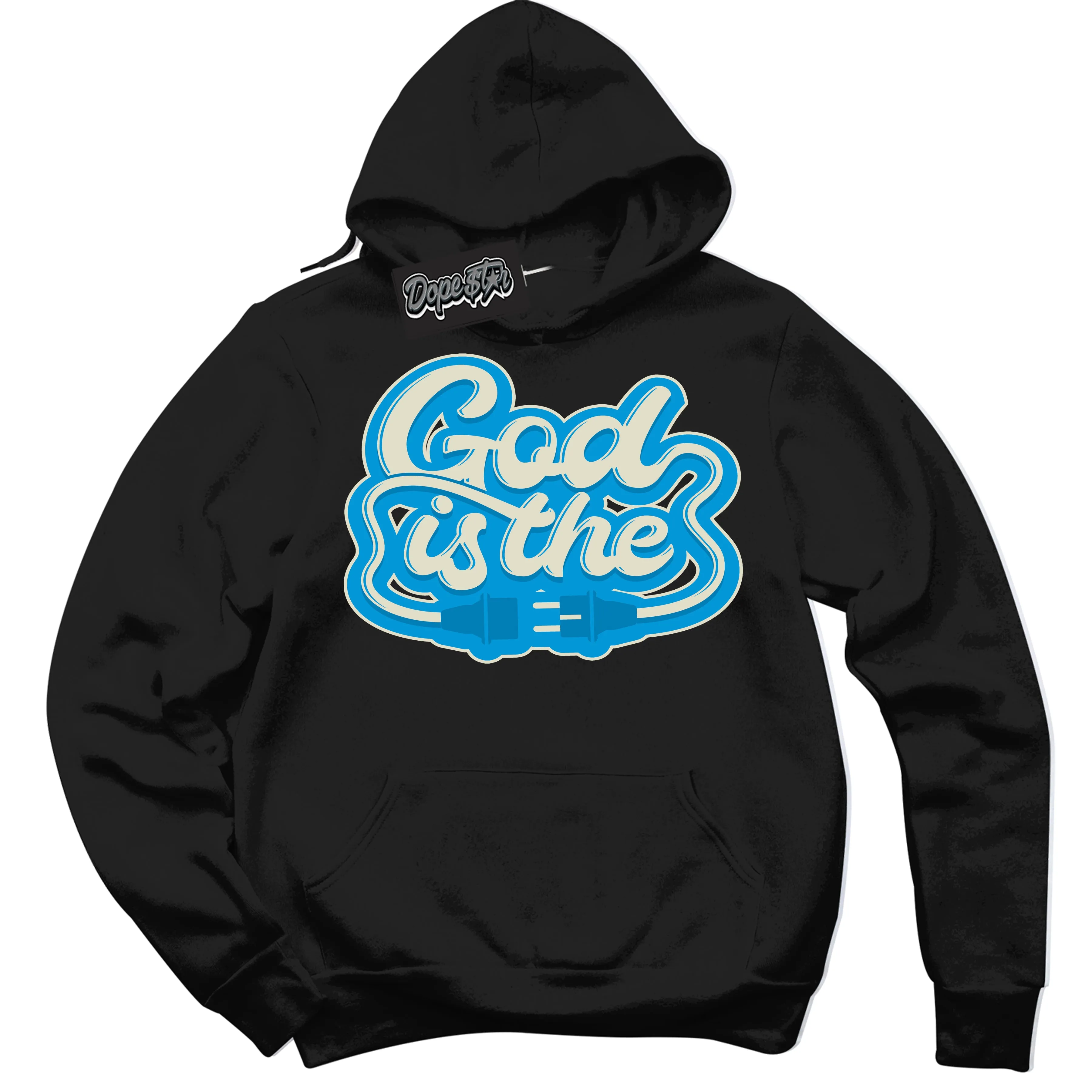 Next Nature Light Khaki Star Blue Dunk Sneaker Hoodie God Is The Graphic