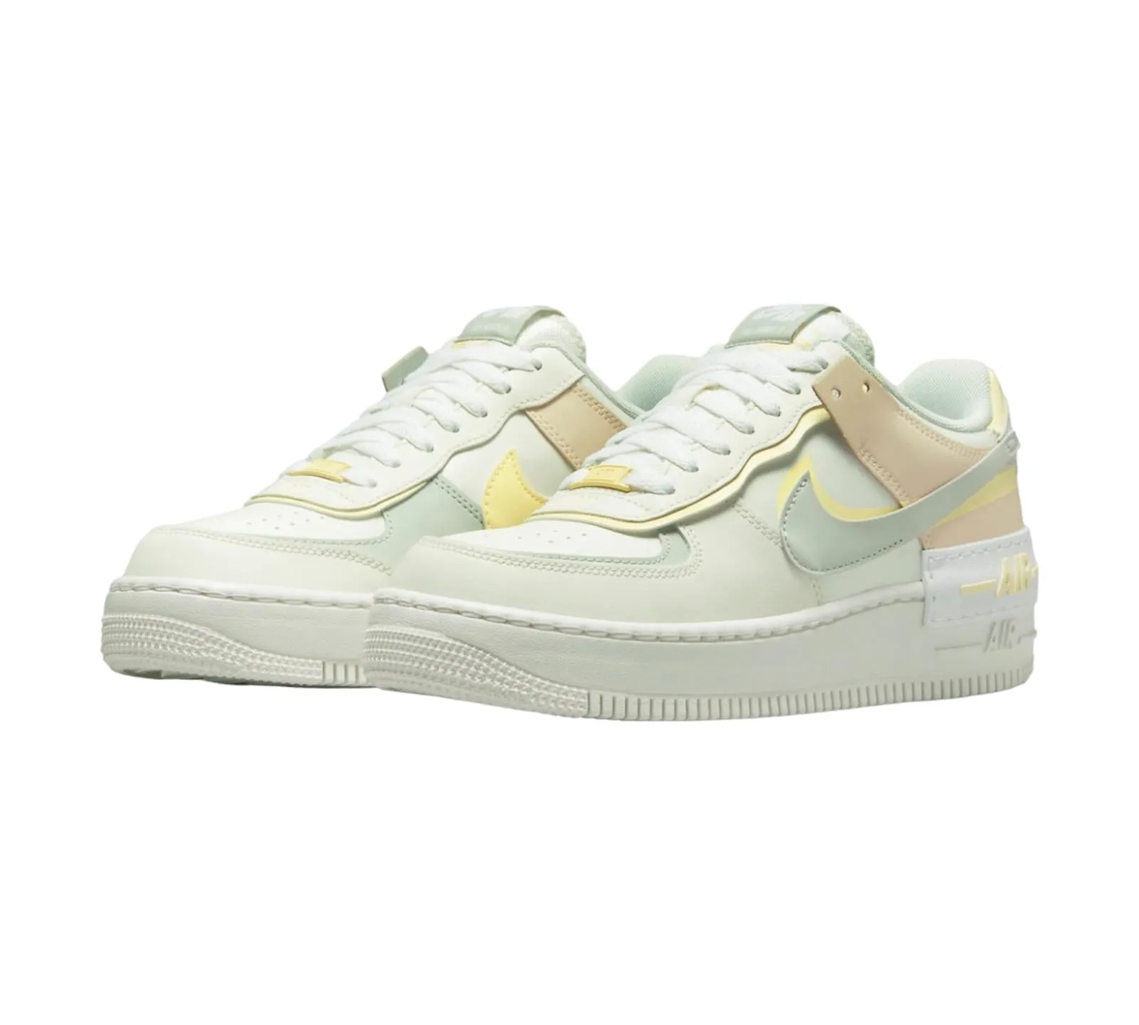 NIKE AIR FORCE 1 LOW SHADOW SAIL LIGHT SILVER CITRON TINT