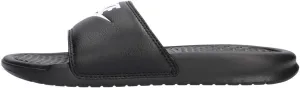 Nike Mens Benassi JDI Slip On Open Toe Flip, Black/White Noir/Blanc, Size 12.0