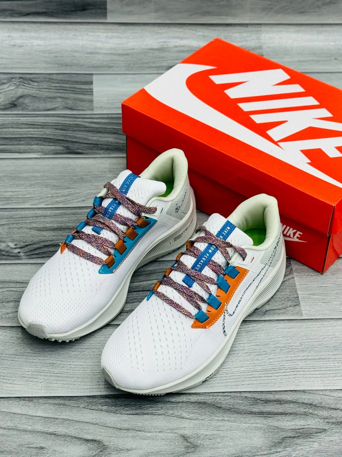 Nike Pegasus Trail Running Shoes – White Multicolor