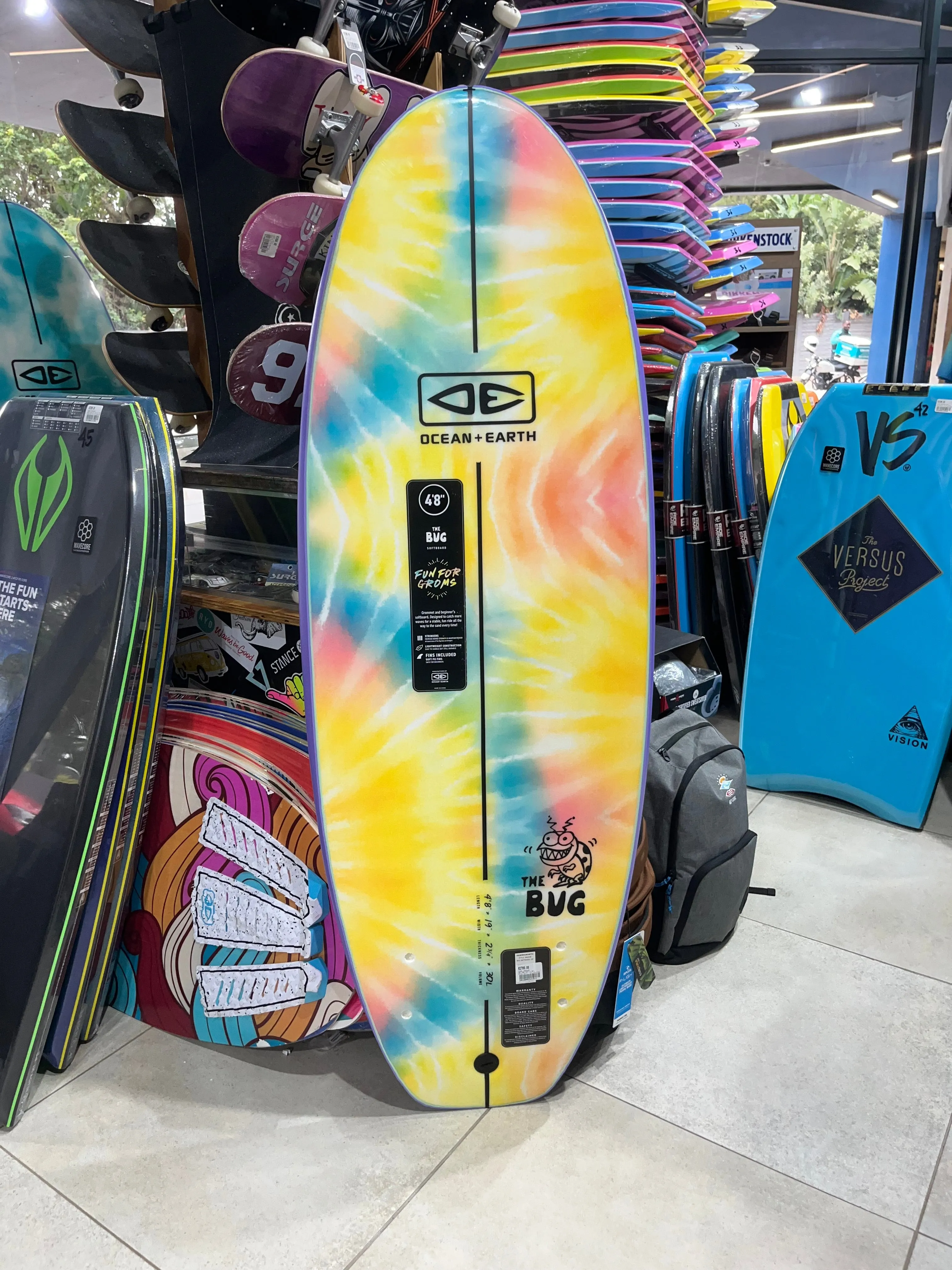 Ocean & Earth Bug Soft Top Surfboard 4' 8"