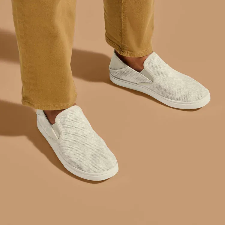 Olukai - Pehuea Women’s Breathable Slip-On Shoes - Puka/White