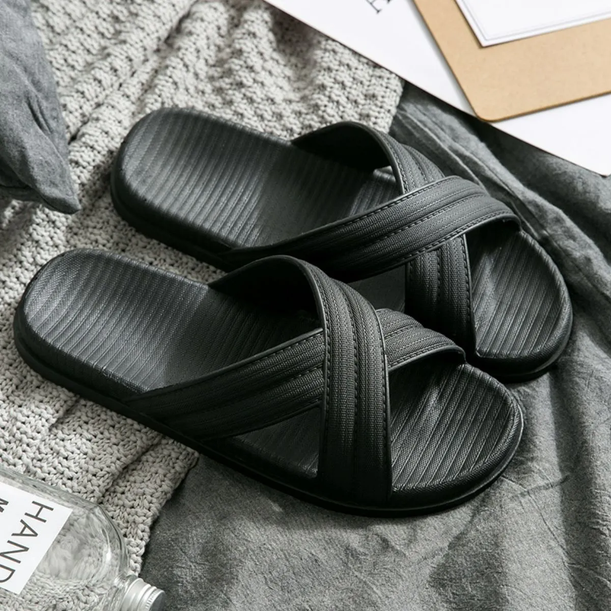 Open Toe Platform Slippers