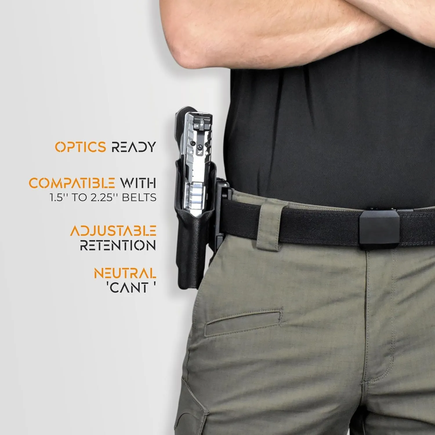 OWB Classic Clip-On Holster Fits Shadow Systems DR920L Elite Outside The Waistband Carry Gun Holster Kydex American Made Durable Lightweight Carry Gear