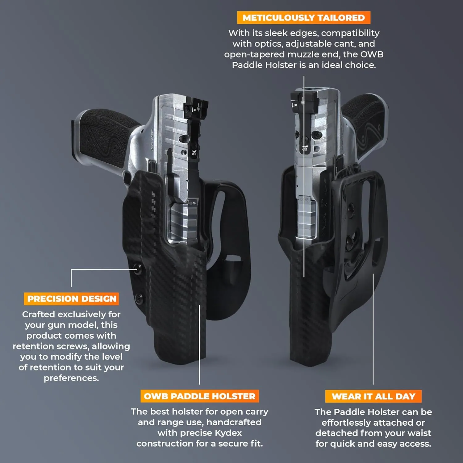 OWB Paddle Holster - Outside The FN FNX-45 Tactical