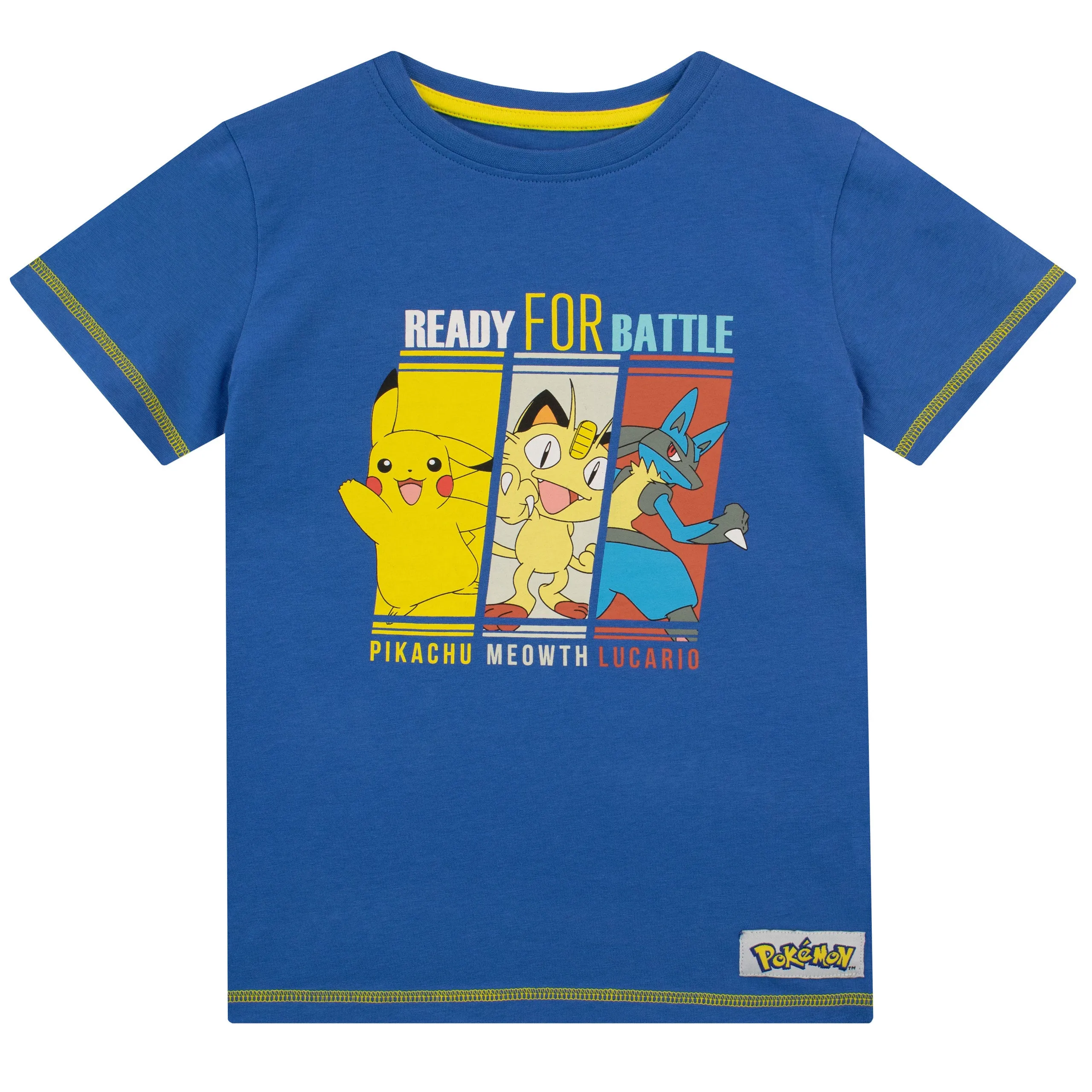 Pokemon T-Shirt - Pikachu, Meowth and Lucario