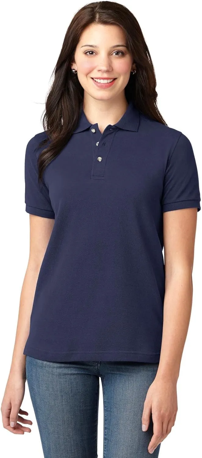 Port Authority Ladies Heavyweight Cotton Pique Polo