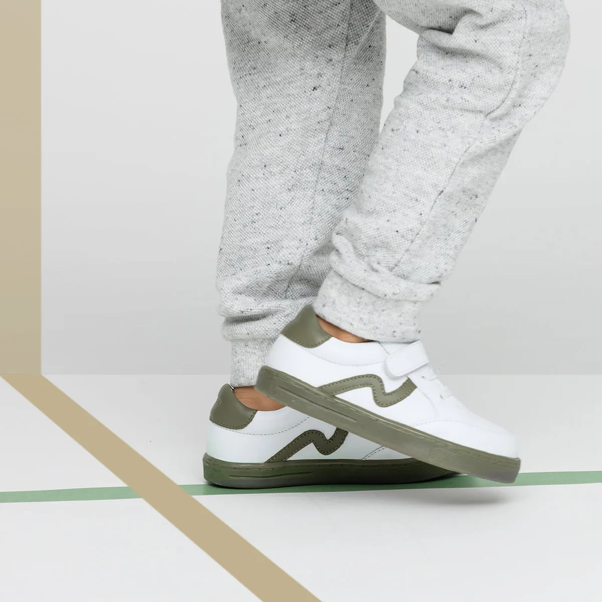 Pretty Brave XO Trainer - White/Khaki