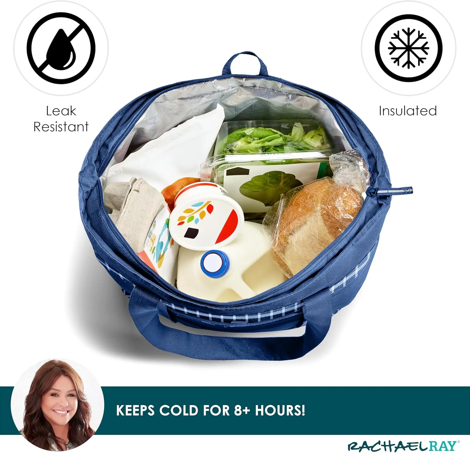 Rachael Ray Jumbo Chillout Thermal Tote, Insulated Soft Sided Cooler Bag