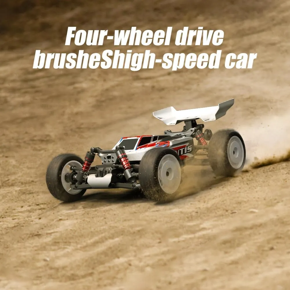 Rc Cars 1:16 All Terrain RC Car for Adults, 4WD Off-Road RC Truck High Speed Fast 50  KPH, 4x4 Waterproof RC Truck for Snow,Sand & Mud - Red/3 Battery