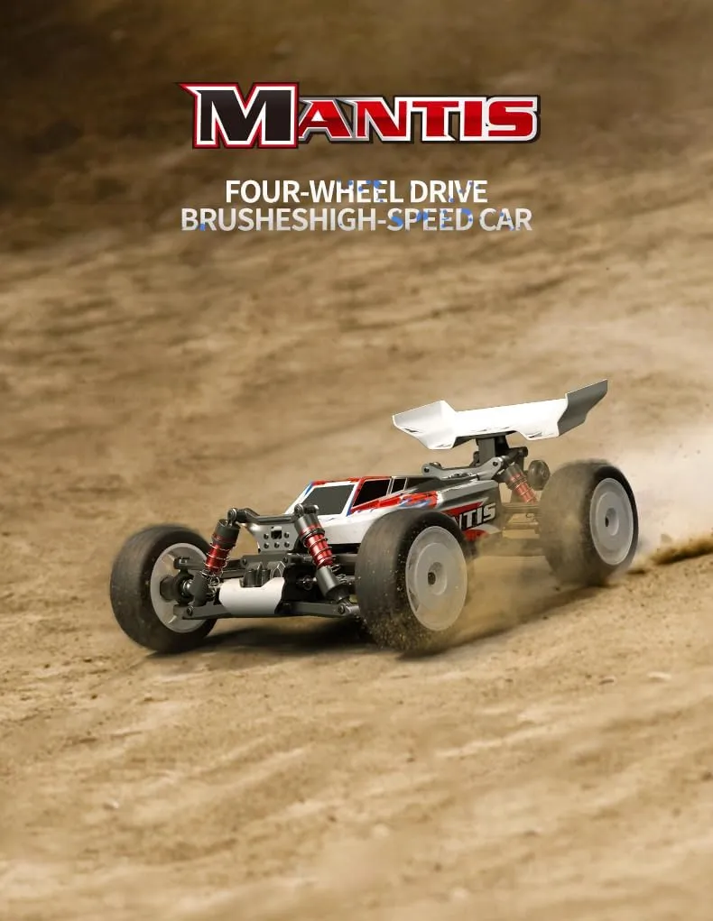 Rc Cars 1:16 All Terrain RC Car for Adults, 4WD Off-Road RC Truck High Speed Fast 50  KPH, 4x4 Waterproof RC Truck for Snow,Sand & Mud - Red/3 Battery