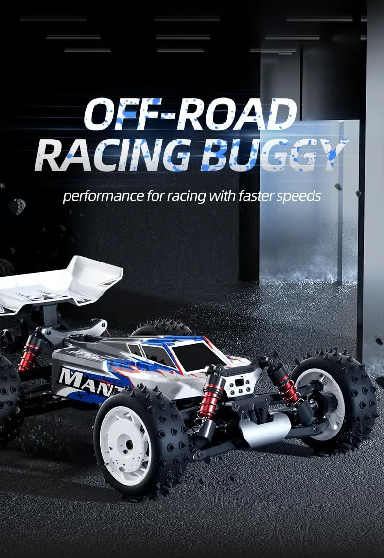 Rc Cars 1:16 All Terrain RC Car for Adults, 4WD Off-Road RC Truck High Speed Fast 50  KPH, 4x4 Waterproof RC Truck for Snow,Sand & Mud - Red/3 Battery