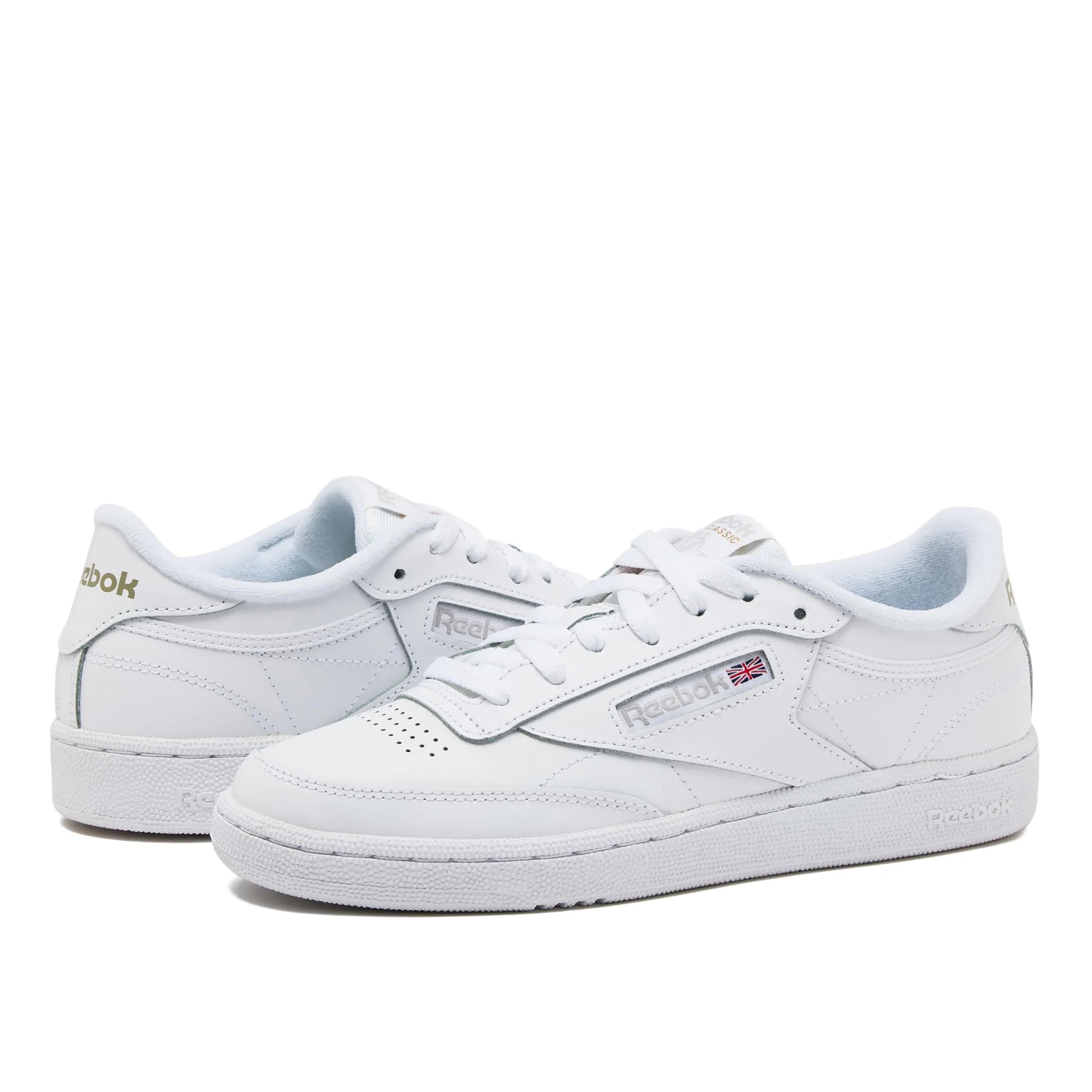 Reebok Women's Club C 85 Sneaker, White/Light Grey, 8.5
