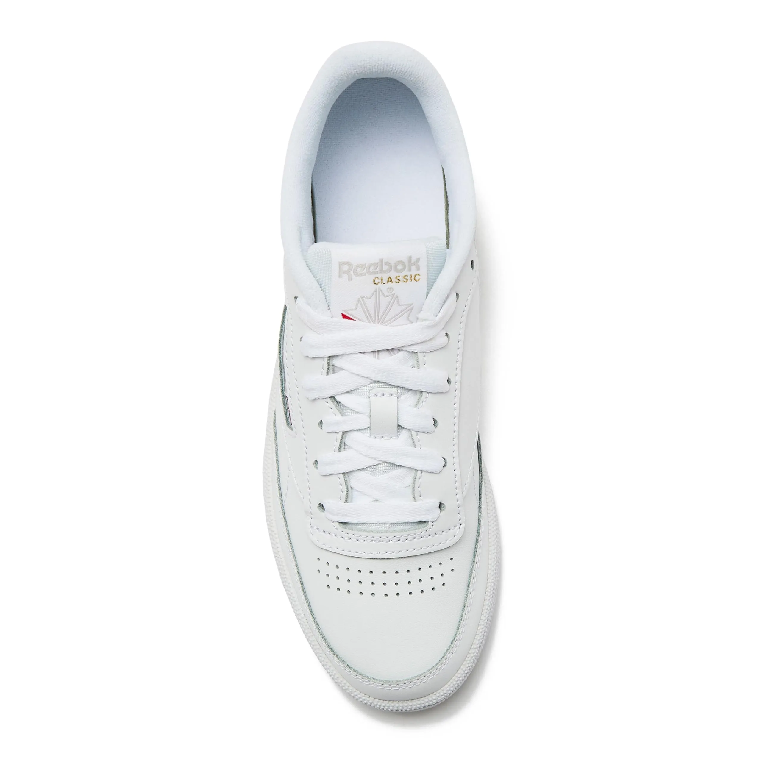 Reebok Women's Club C 85 Sneaker, White/Light Grey, 8.5