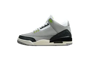 RETRO AIR LIGHT GREY/CHLOROPHYLL/BLACK-WHITE-SAIL SMOKE Advanced technology 3 CHLOROPHYLL Premium-grade JORDAN