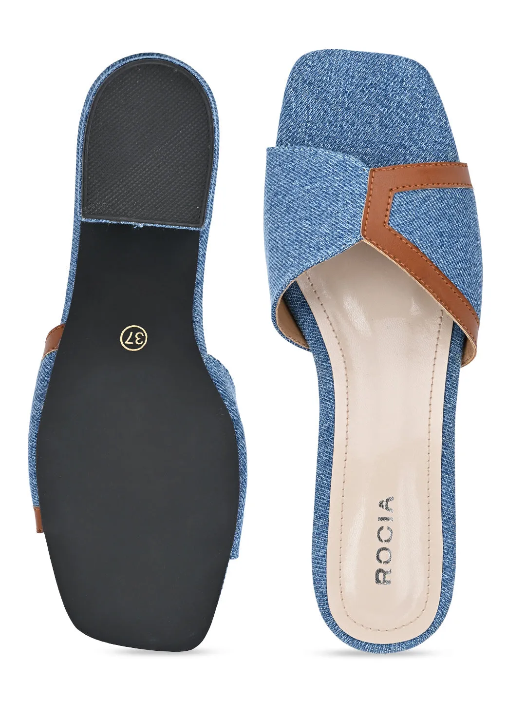 Rocia By Regal Beige Women Slip On Sandals