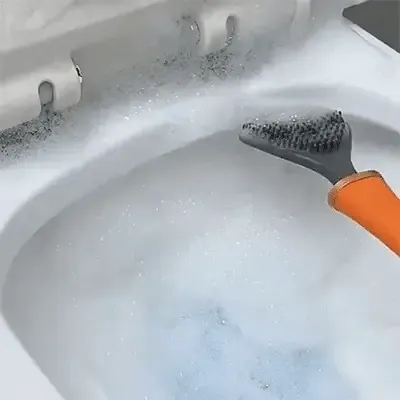 RoyaleGlow Flexible Silicone Toilet Brush for Ultimate Clean
