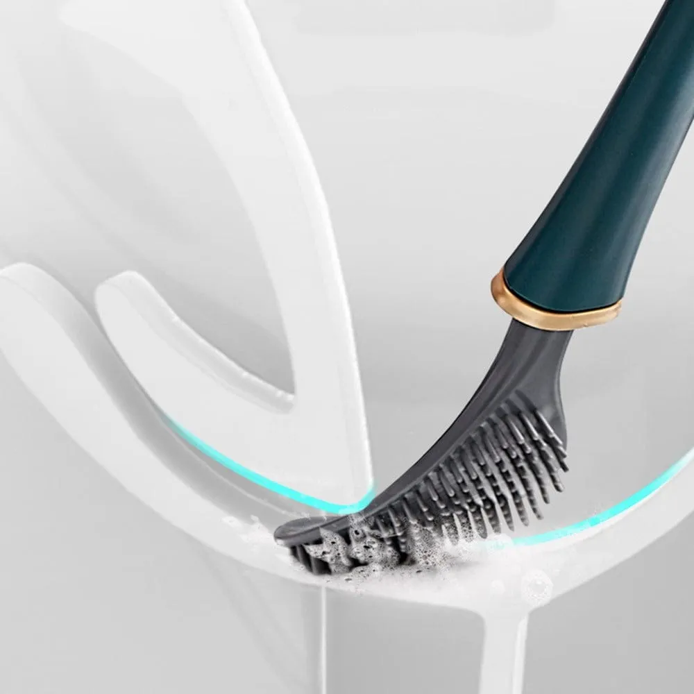 RoyaleGlow Flexible Silicone Toilet Brush for Ultimate Clean