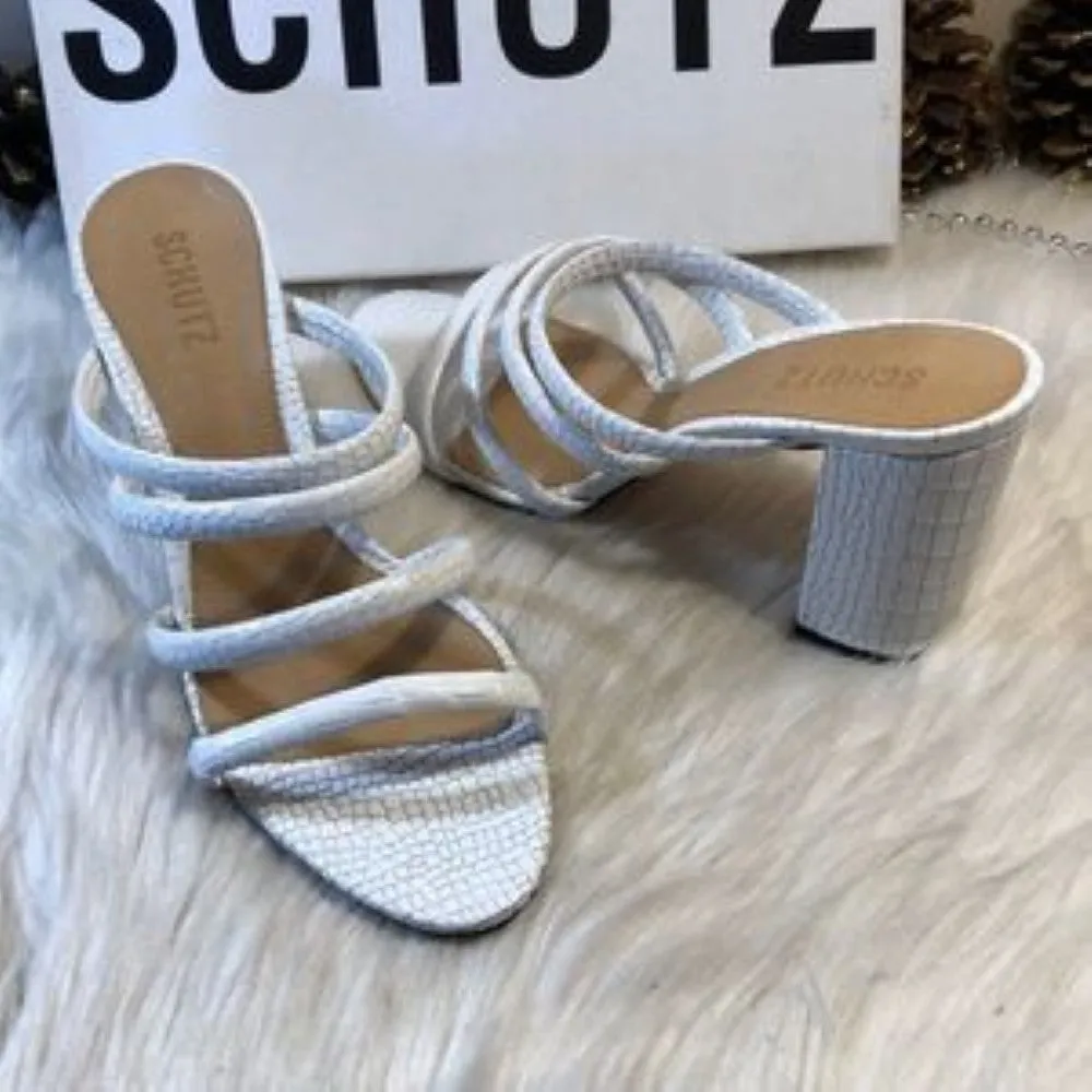 Schutz Felisa Slip On Open Toe Slide Sandals