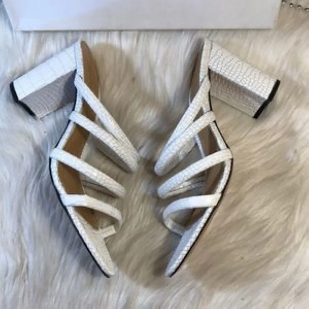 Schutz Felisa Slip On Open Toe Slide Sandals